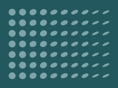 gradient of dots